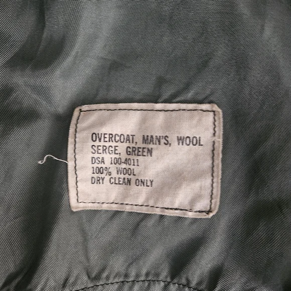 Vietnam War USMC Wool Overcoat Green Enlisted Marine Corps DSA 100-40